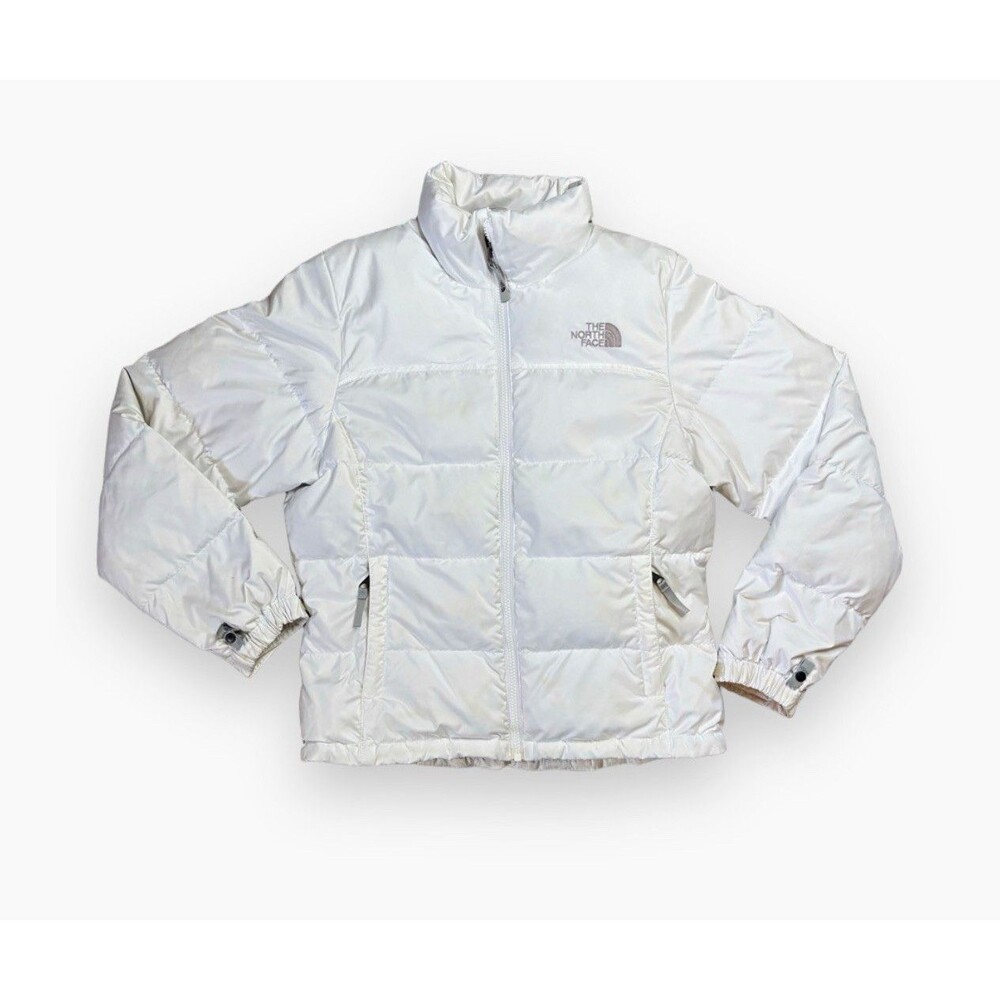 North Face 1996 Retro Nuptse White Puffer Jacket Size S Goose Down Coat